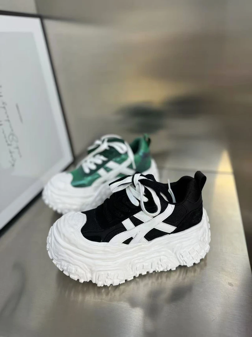 夏季网孔老爹时尚百搭厚底透气溶解鞋069