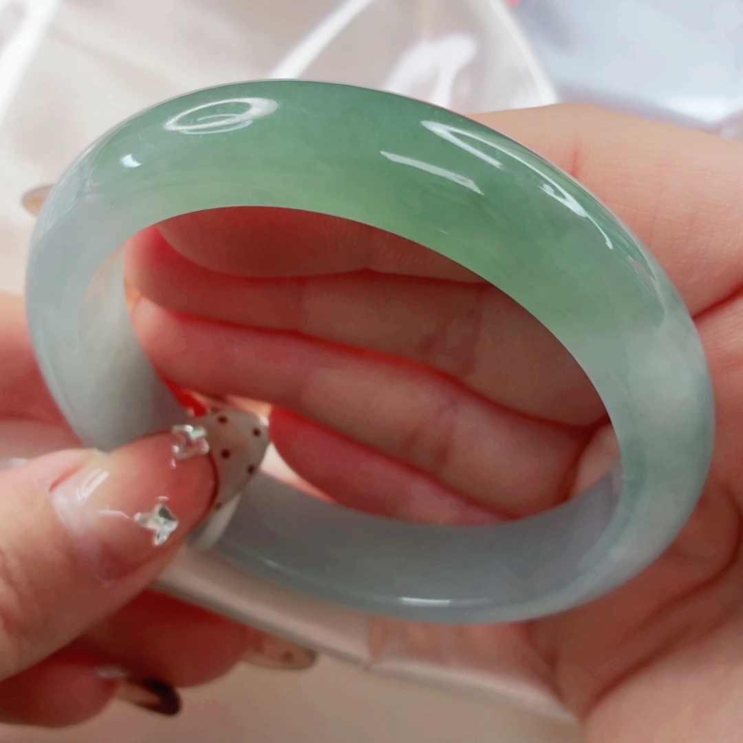 翡翠未镶嵌手镯56.5x328