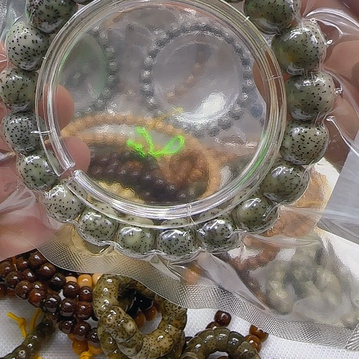 手串星月菩提55王者糯冰星月菩提12×11左右单圈