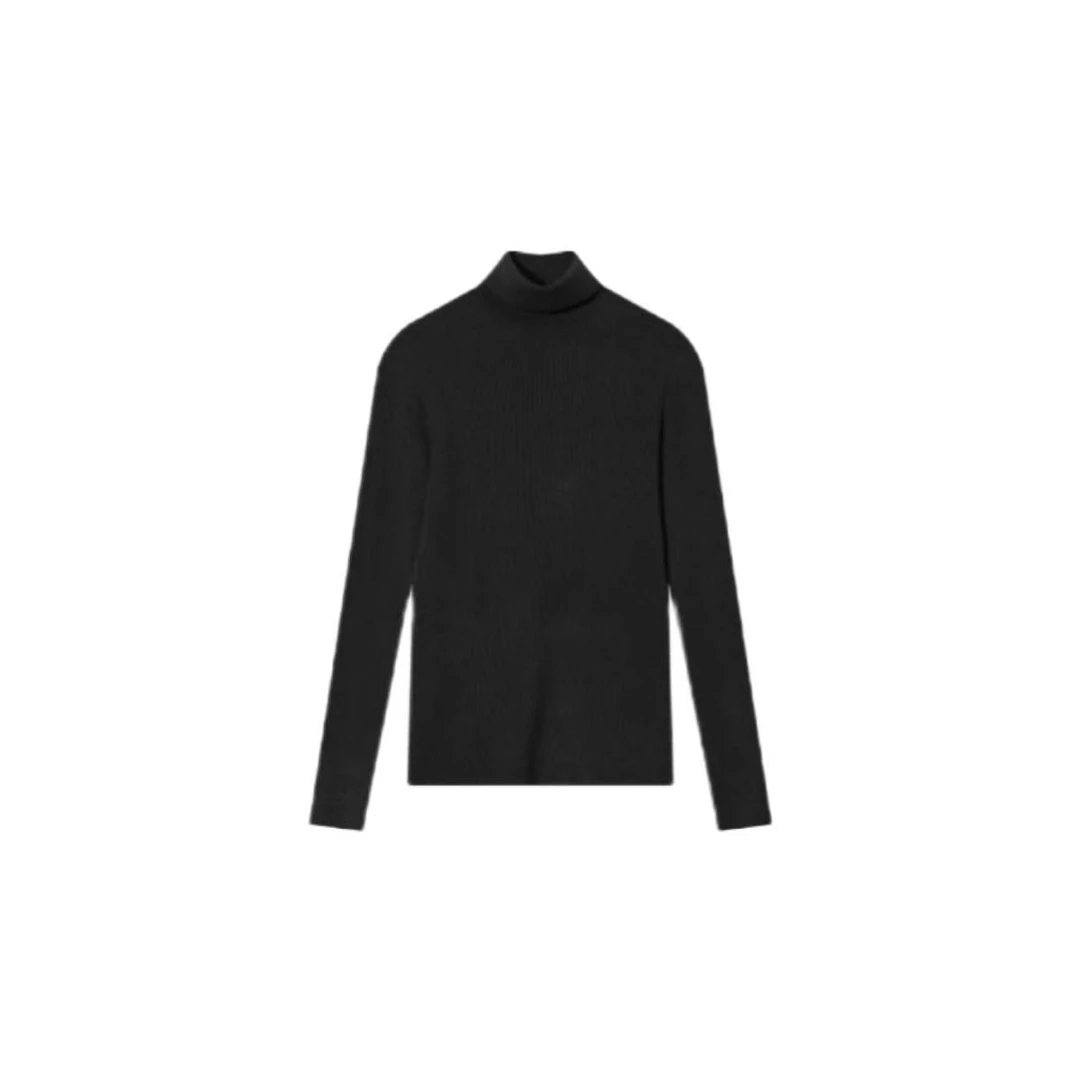 高领打底衫2024新款无缝一线成衣羊毛混纺针织衫3305