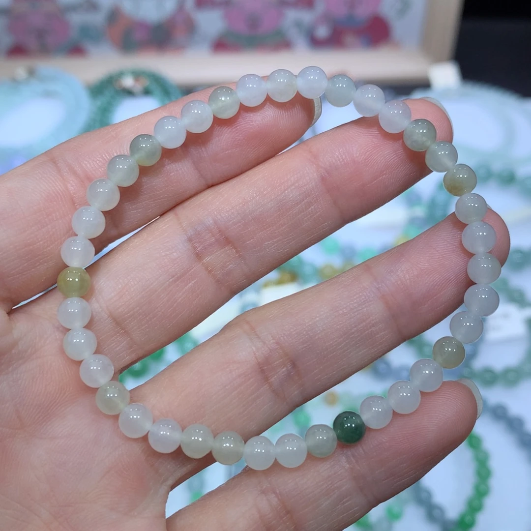 翡翠未镶嵌手链天然