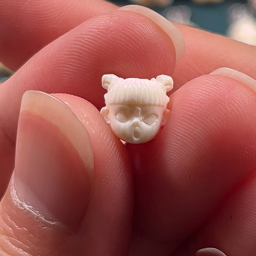 猛犸象牙手串/手链/手镯9.5*9哪吒顶珠背云弟子珠