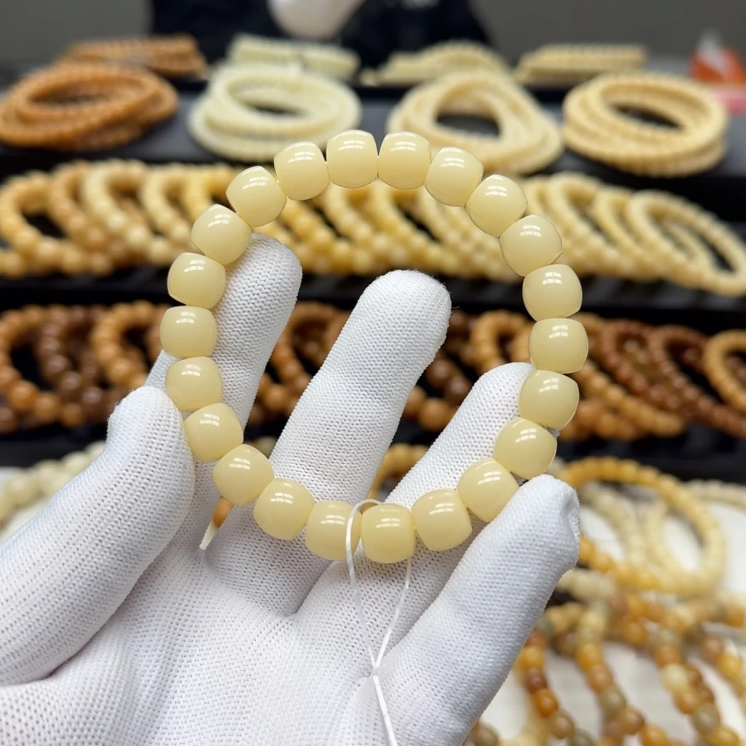 手串菩提根/象牙果10×11 鼓珠 10年 精工