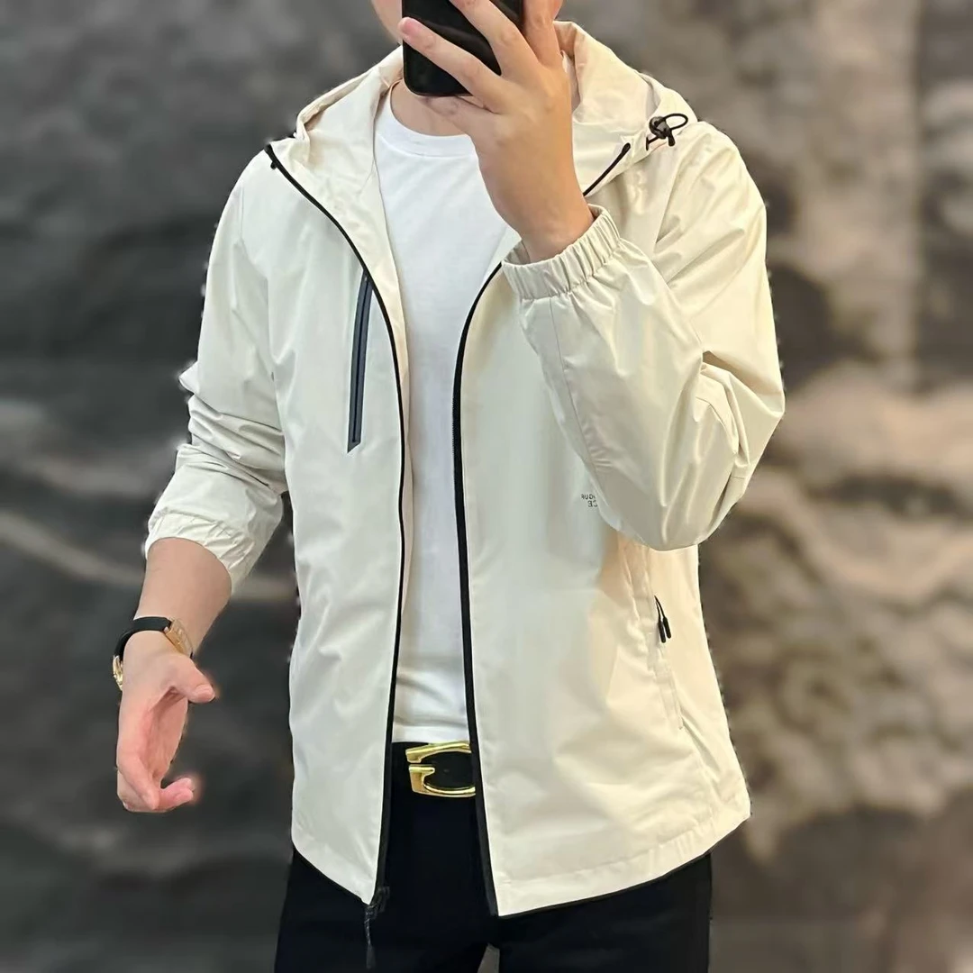 新款高端男士潮流百搭个性休闲连帽夹克PK-9X818