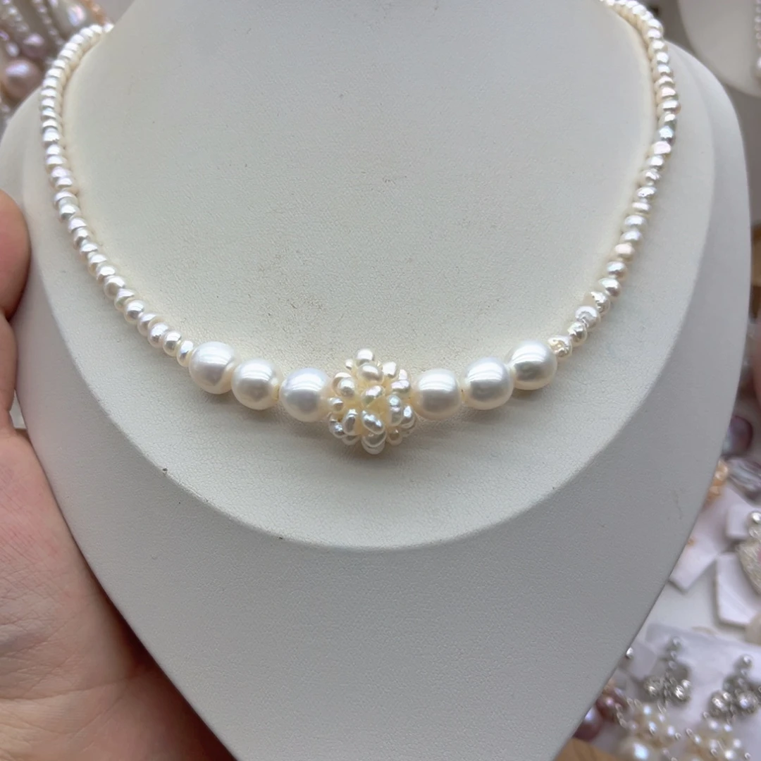 未镶嵌颈饰淡水珍珠