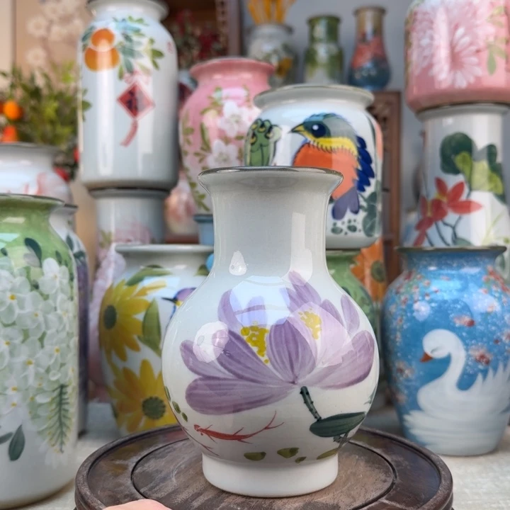 景德镇陶瓷花手绘釉下彩