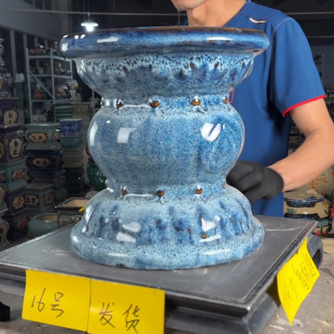 一风堂石湾花盆 面23高24