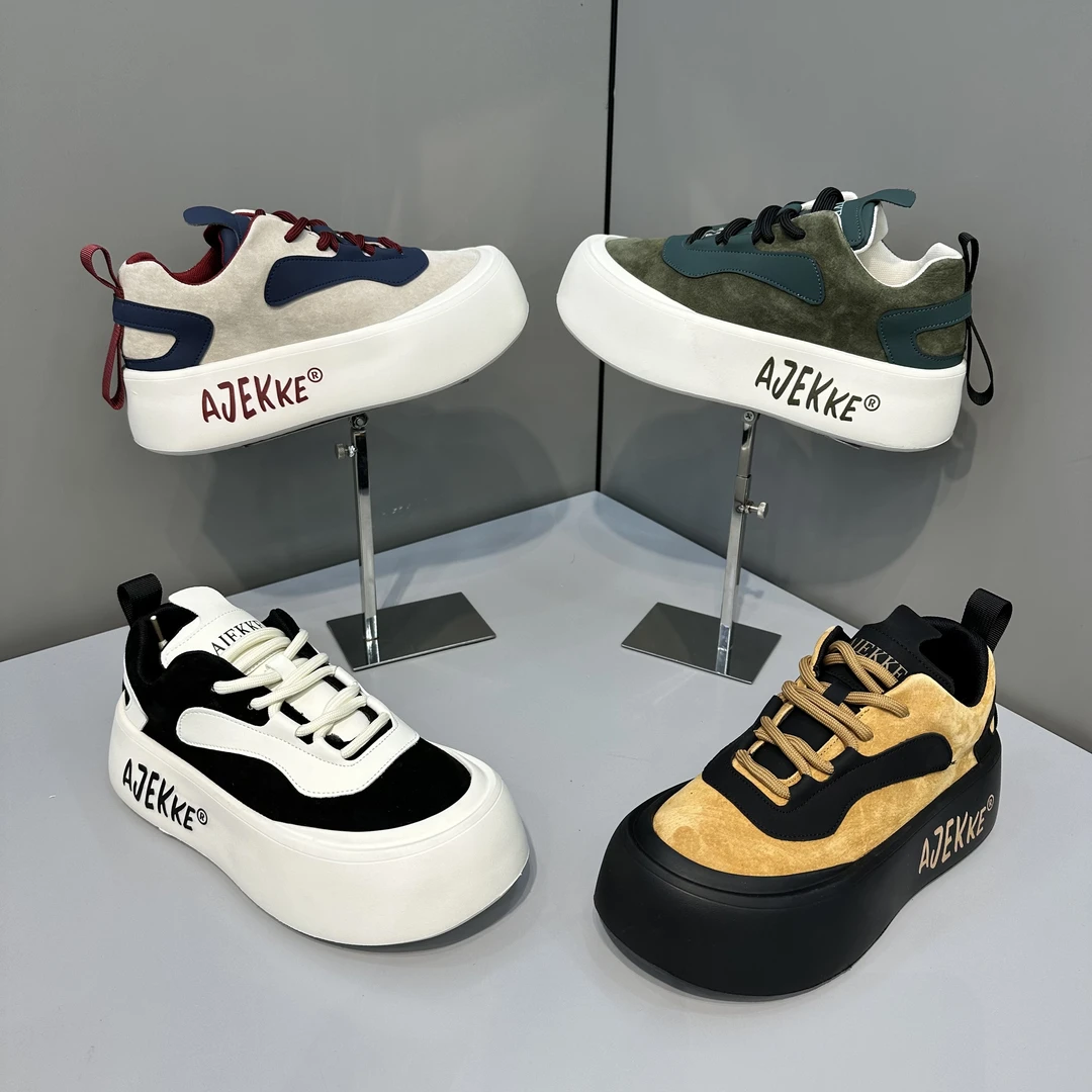 欧洲站潮牌新款男士个性青春小众日常舒适高端潮流潮鞋（皮鞋尺码）