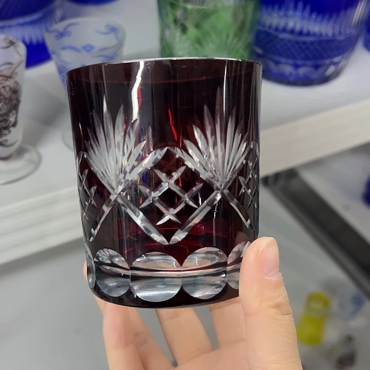 水晶玻璃平底款微瑕一个