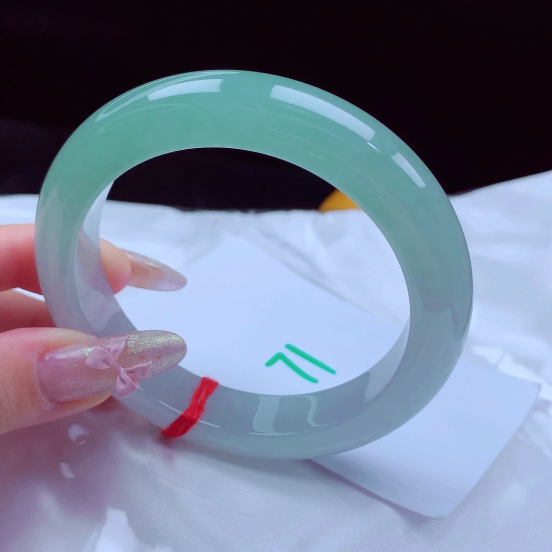 未镶嵌手镯翡翠天然缅甸翡翠A货手镯 71号