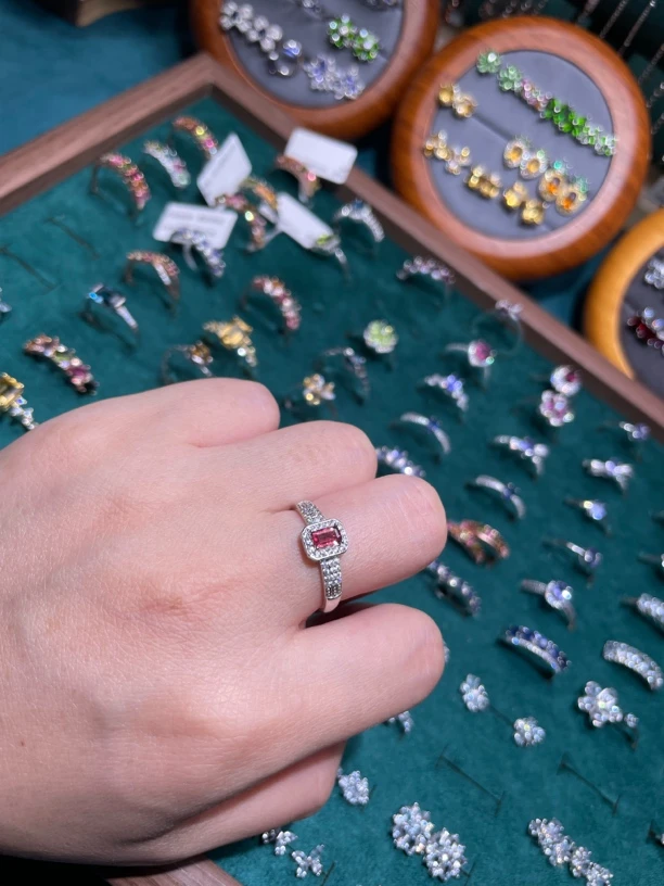 碧玺戒指，简约百搭