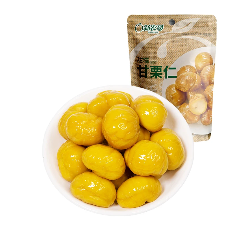 新农哥板栗仁整颗85g袋开袋即食甜糯休闲孕妇解馋零食