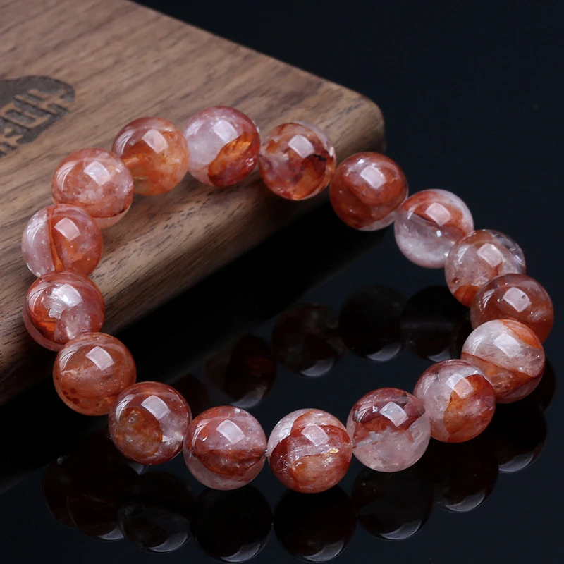 非金属仿水晶手链 新款法式红花手串百搭高贵文艺清新小众手链