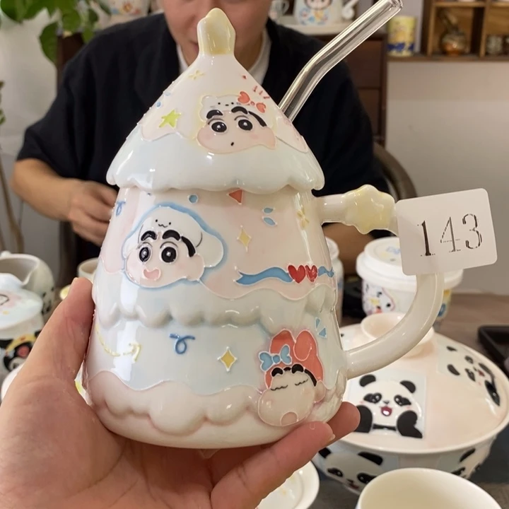 瓷片景德镇釉下彩手绘