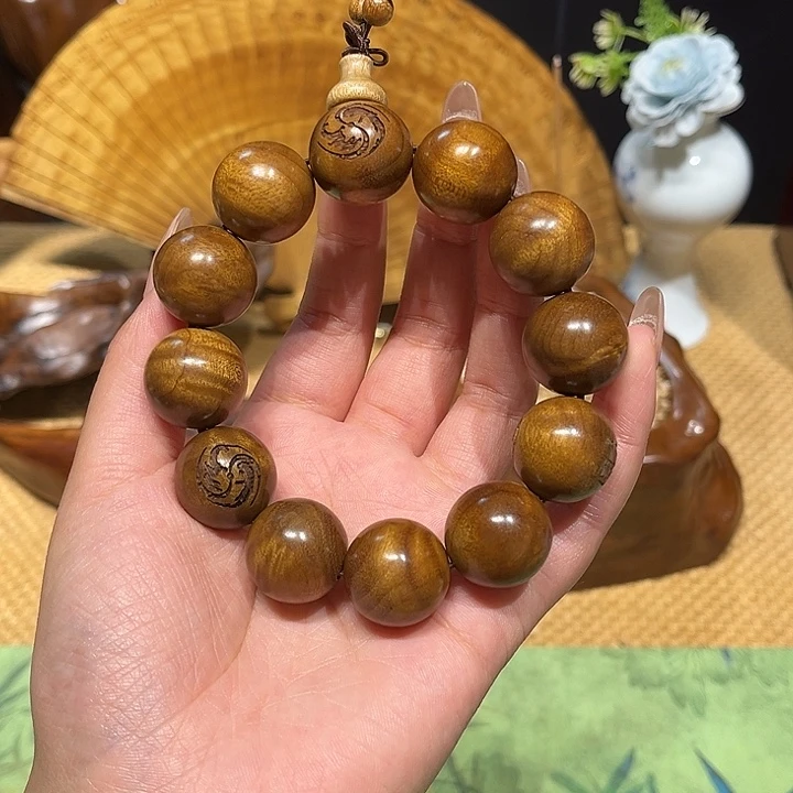 手串/手链楠木（金丝楠）金丝楠手串-财