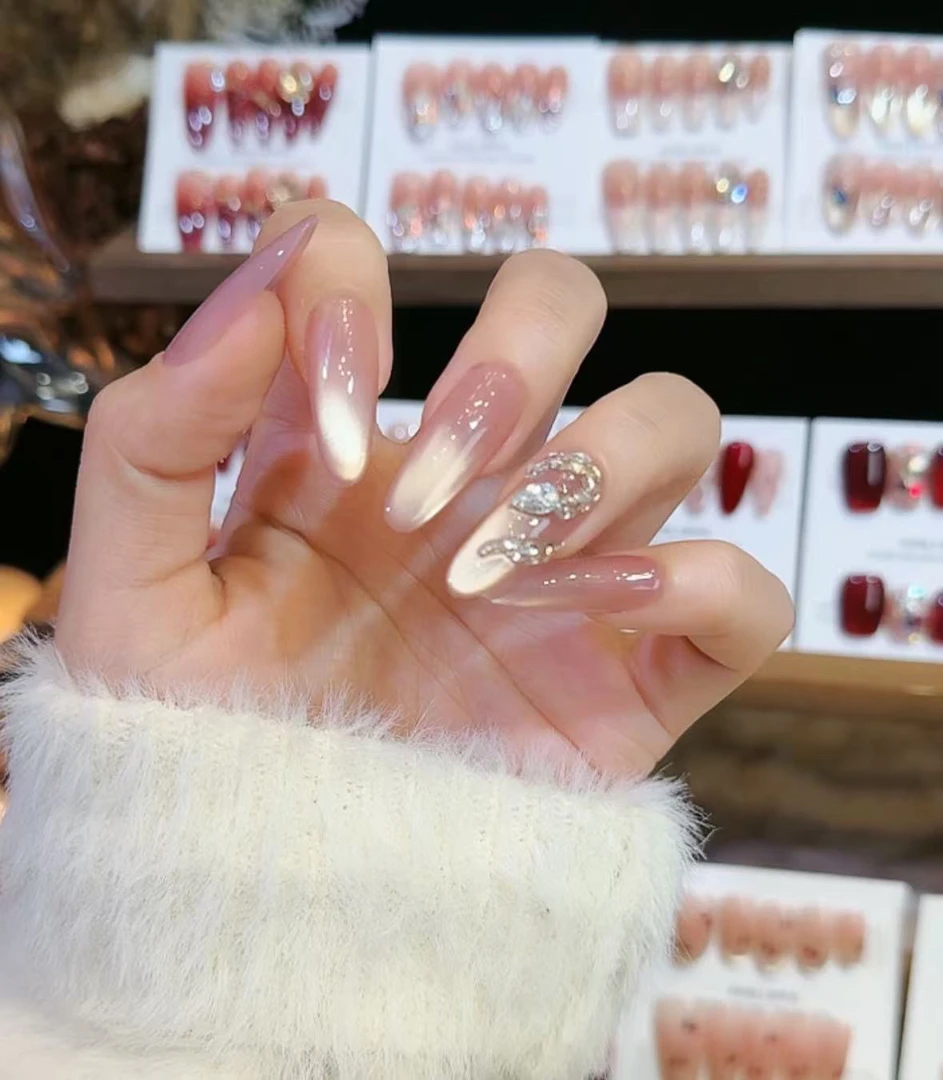 【紫金灵蛇】猫眼美甲 小蛇美甲 新年美甲