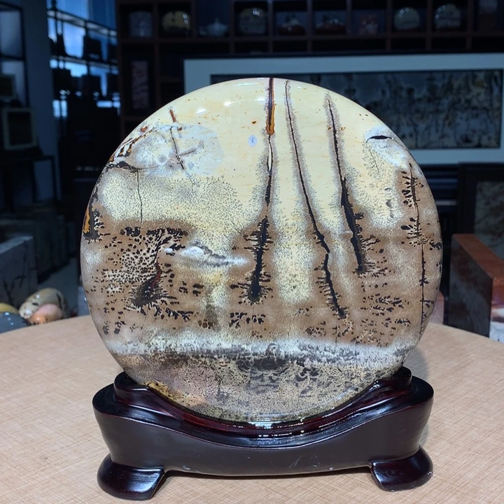 广西国画石摆件，观赏收藏