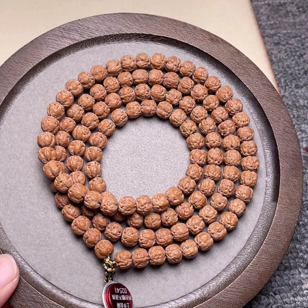 手串金刚菩提龙****厂私人定制超头佛手108尺寸7➕