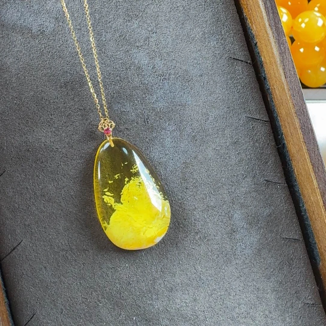 蜜蜡未镶嵌毛衣链