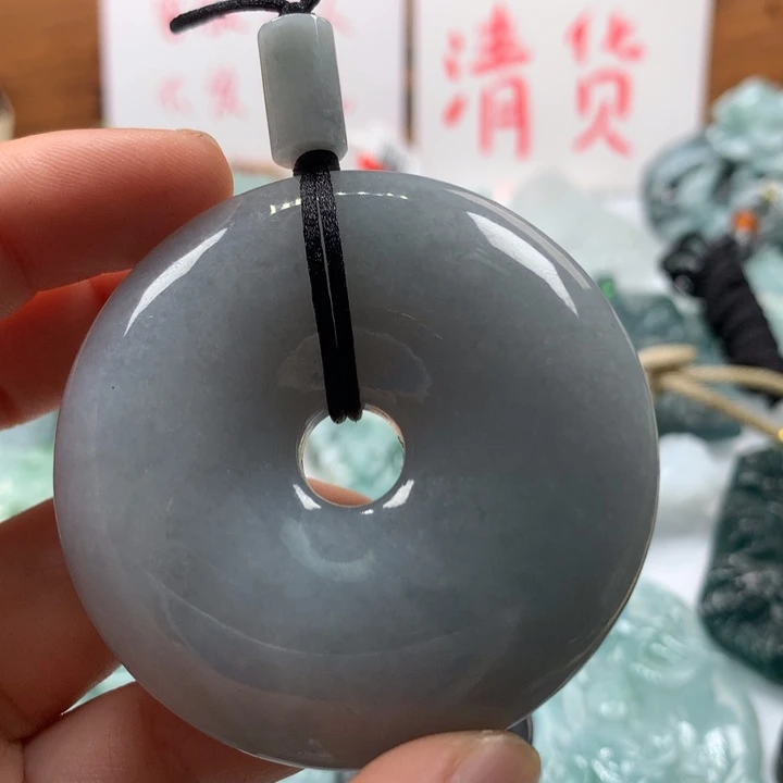 翡翠颈饰未镶嵌保真天然A货翡翠