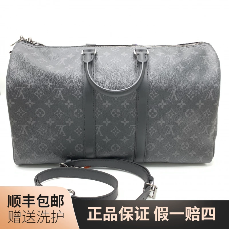 95新 LouisVuitton/路易威登 LV 黑老花KP45旅行袋/10020784 肩包
