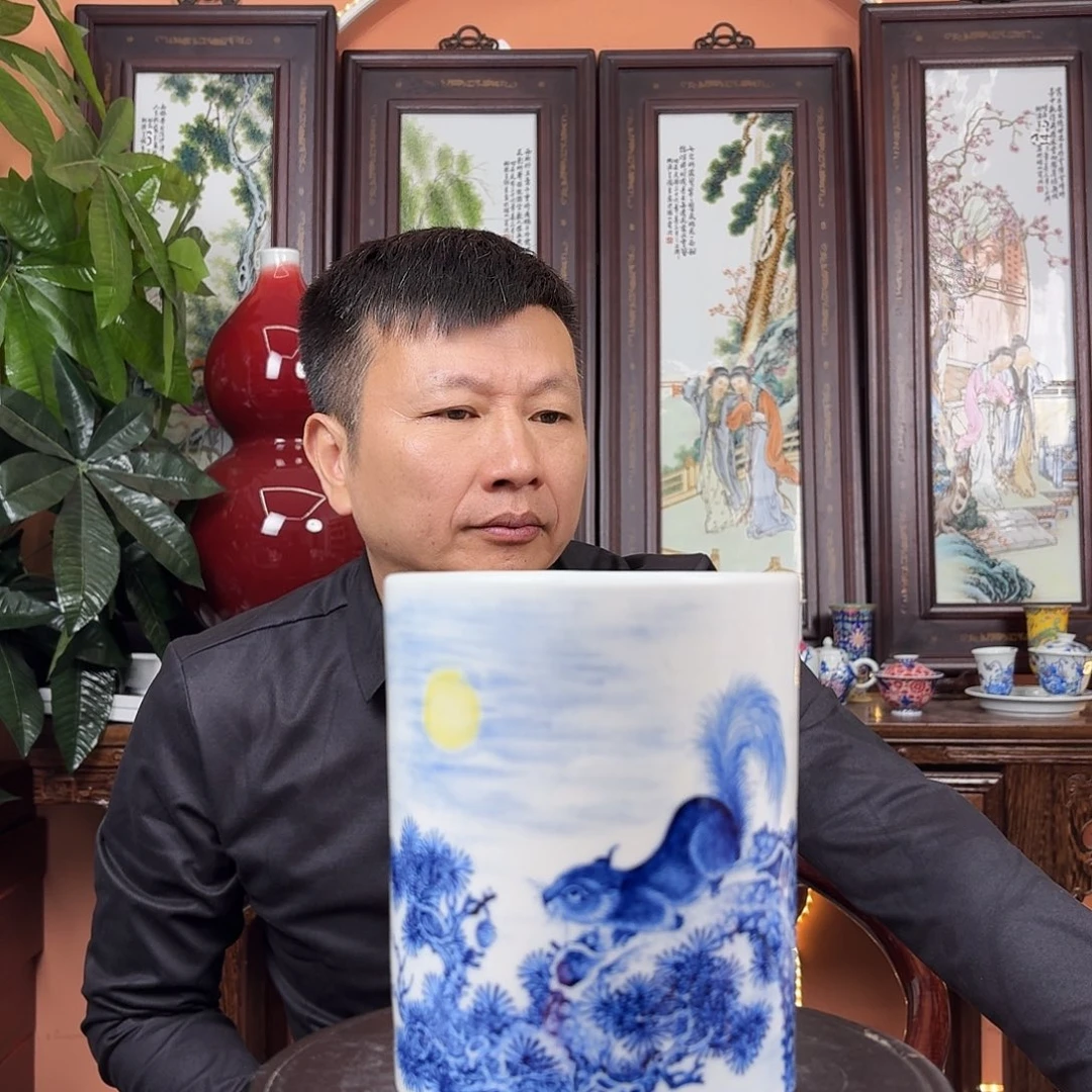 其他景德镇陶瓷手工笔筒