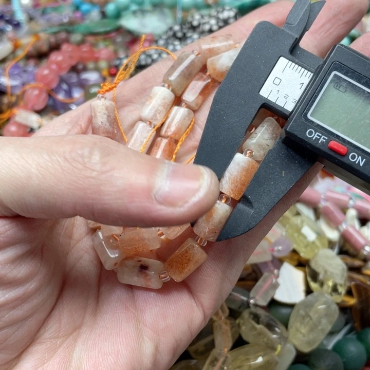玛瑙/玉髓合金珠宝半成品一条7x11mm金太阳