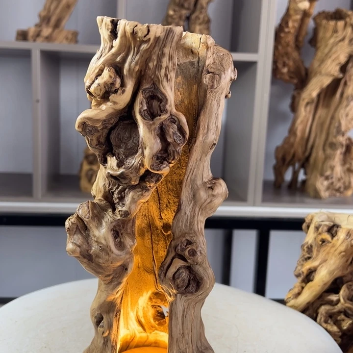 木石榴木榴疤镂空树灯