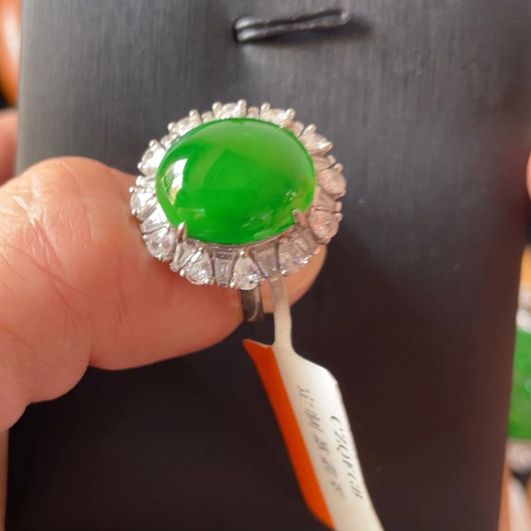 翡翠银S925镶嵌颈饰