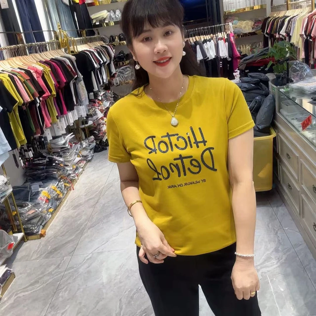 1-5195休闲字母T恤58长