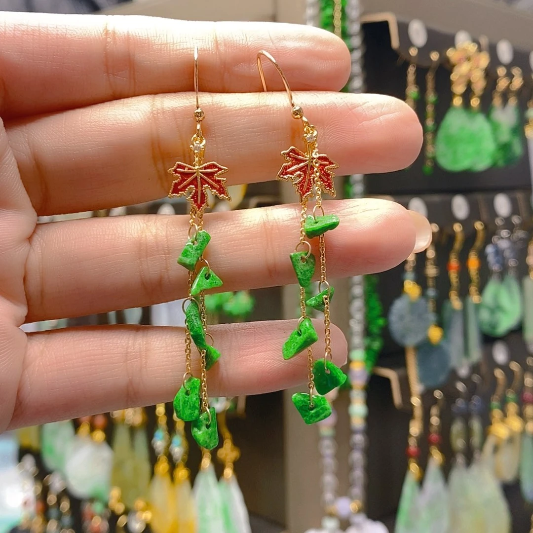 未镶嵌翡翠耳饰翡翠