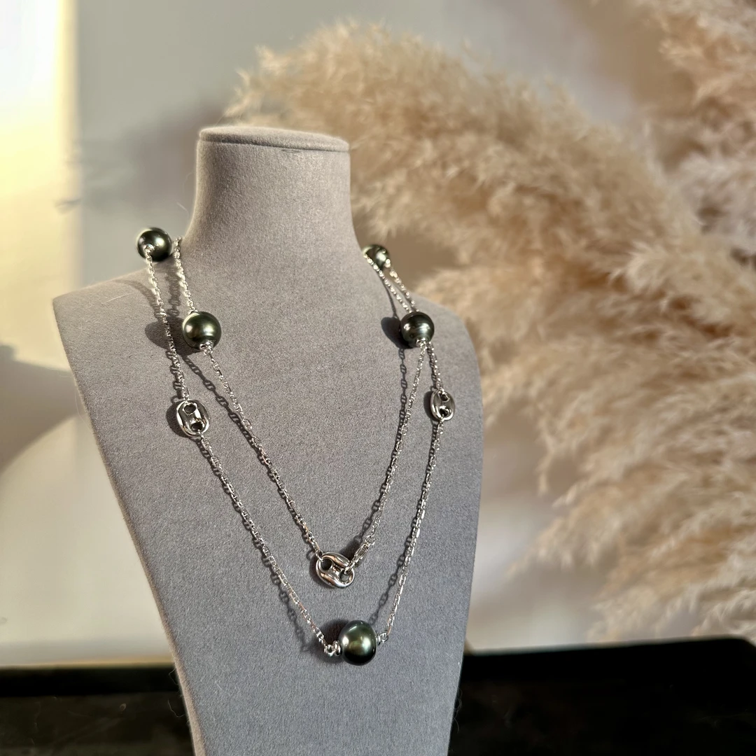 海水大溪地时尚巴洛克猪鼻子毛衣链70cm多样性发货发一条AB343