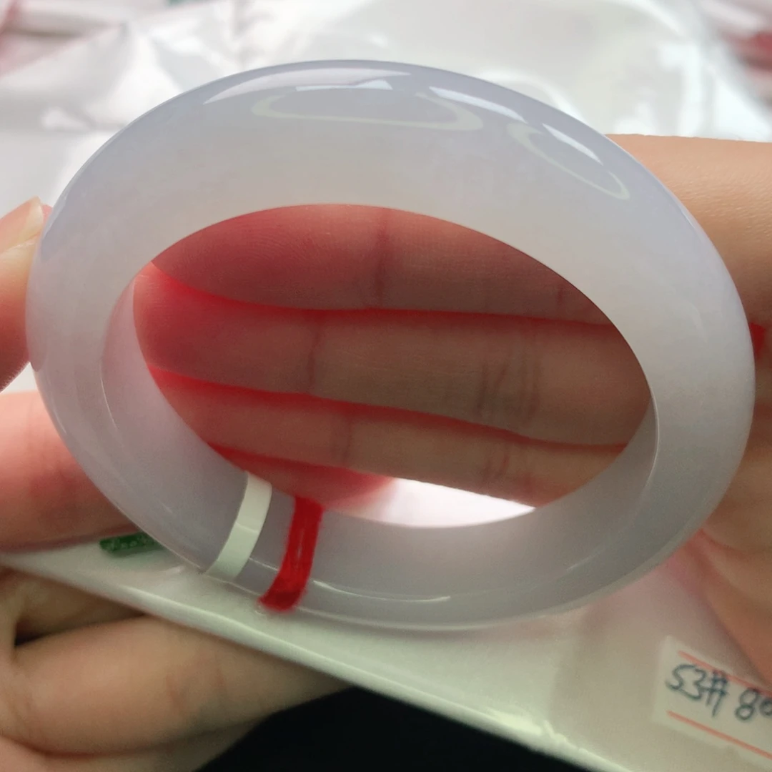 夏***朵翡翠未镶嵌手镯缅甸5253完美