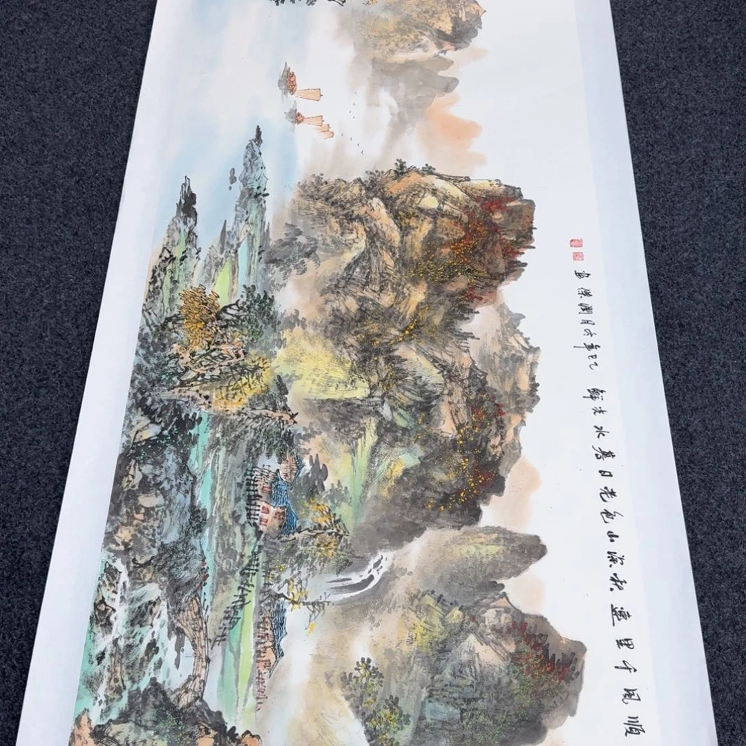 国画纯手绘山水花鸟作品