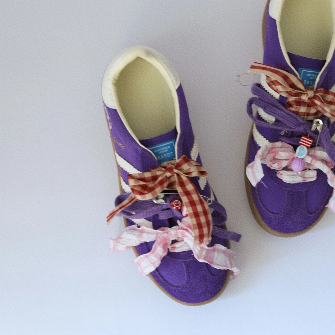 RHT定制  【原创设计】夏季新款小众方头德训鞋平底休闲鞋