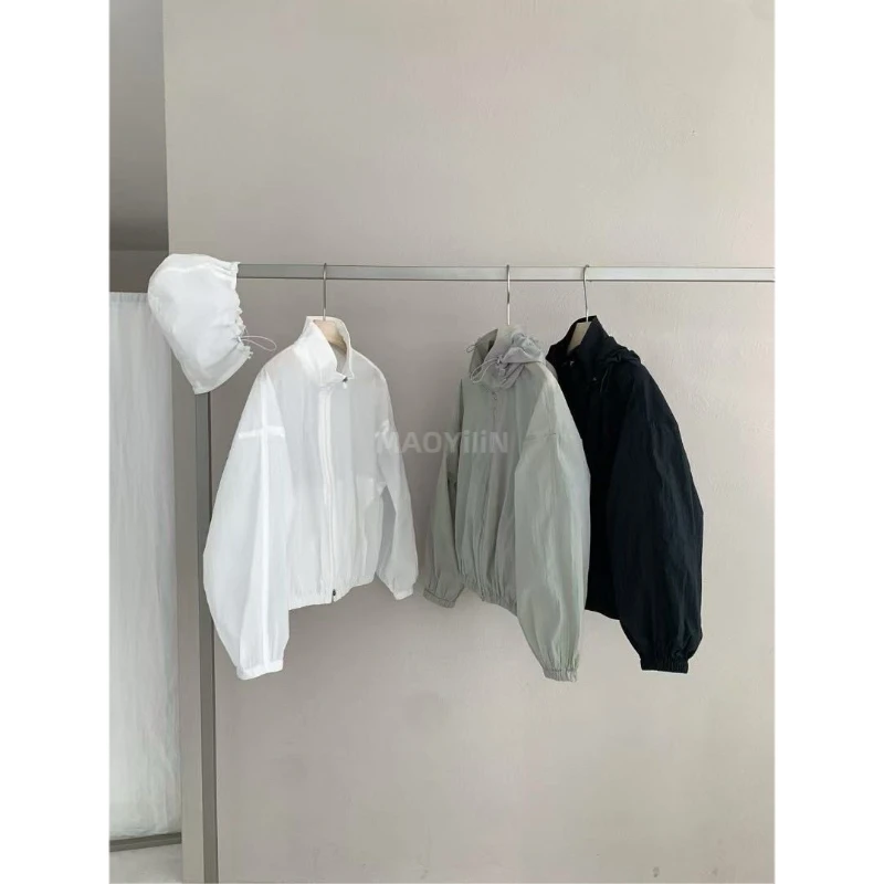 S9391【 戴帽防晒外套 】