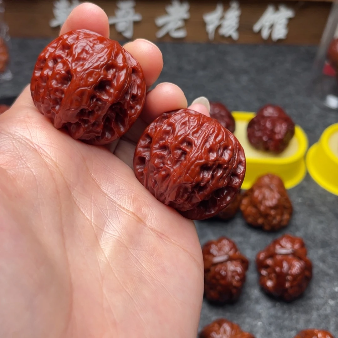 文玩核桃吊坠文玩核桃 手把件 野狼 36