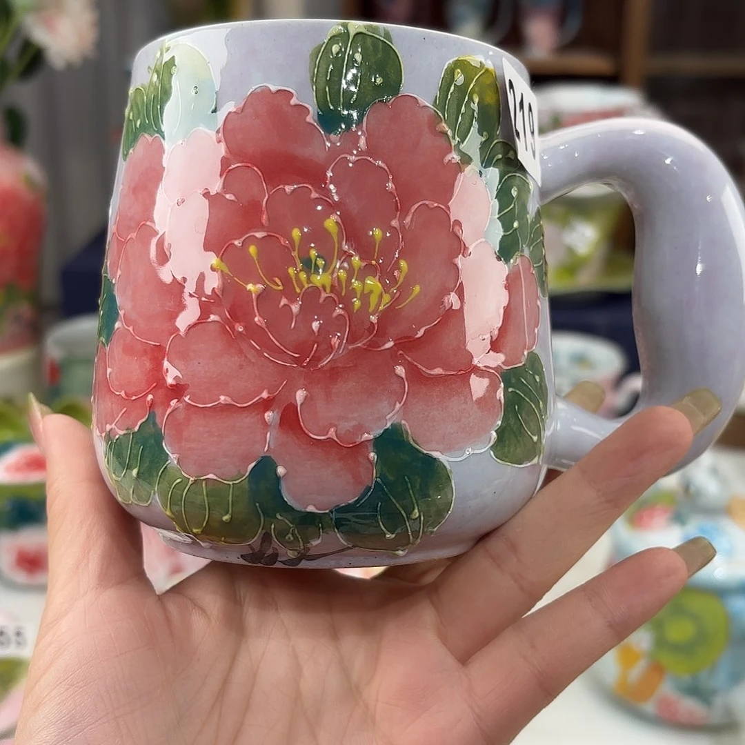 景德镇手绘高温釉下彩陶瓷茶具