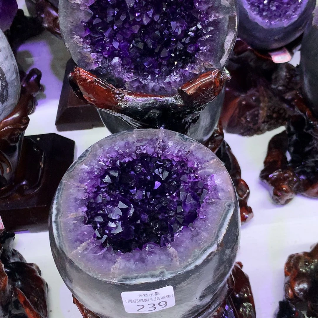 水晶大型摆件（非配饰）未镶嵌朱