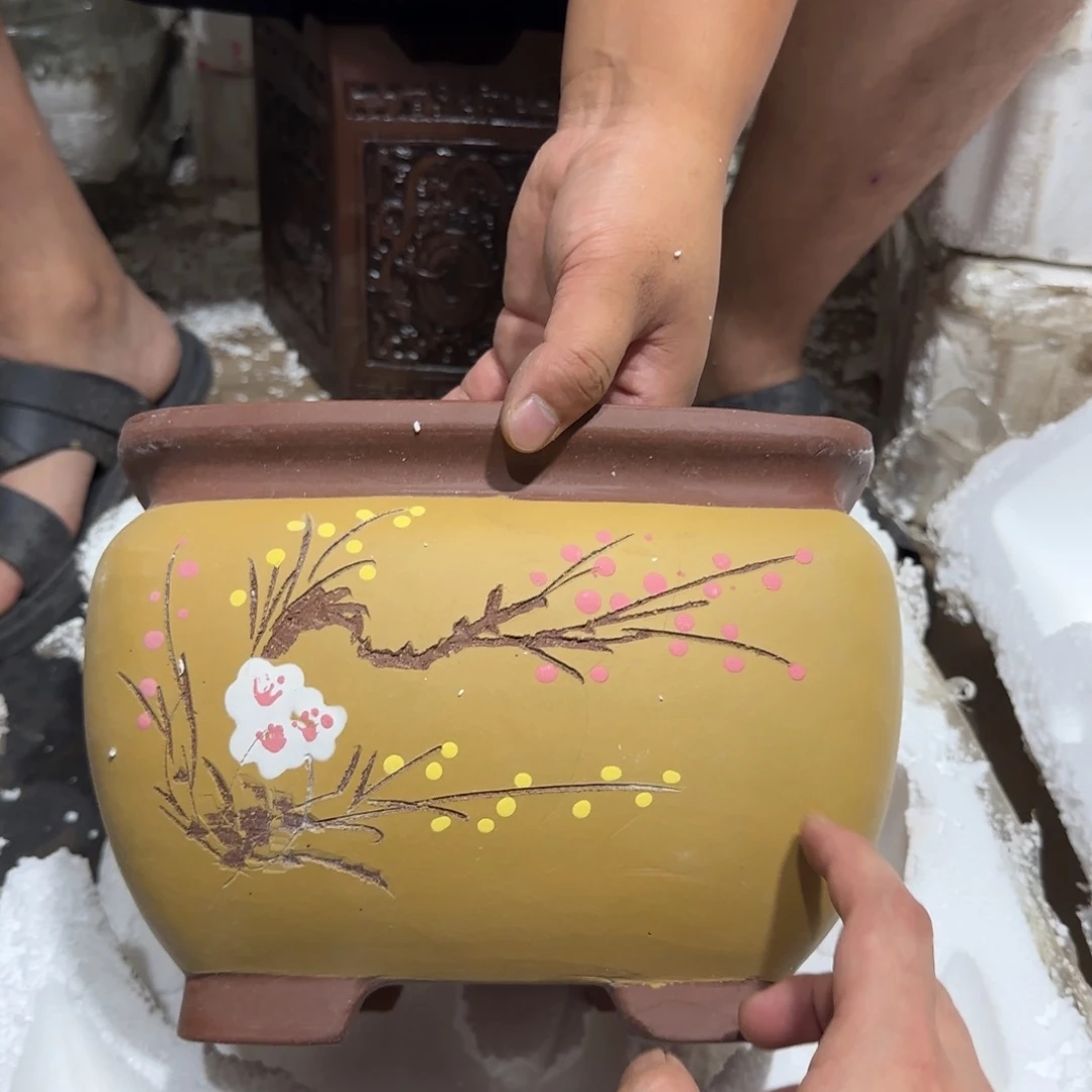 紫砂花盆口径25厘米