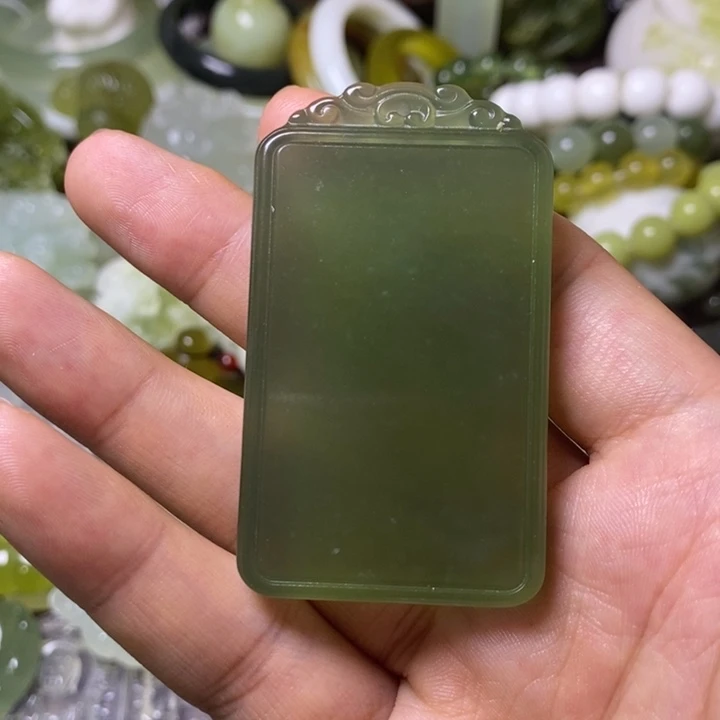 岫玉岫玉颈饰未镶嵌胖**叔