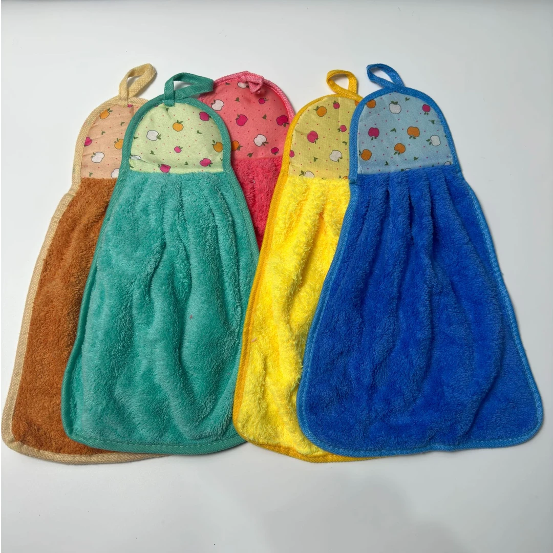 厨房挂式擦手布超强吸水性好珊瑚绒洗碗布