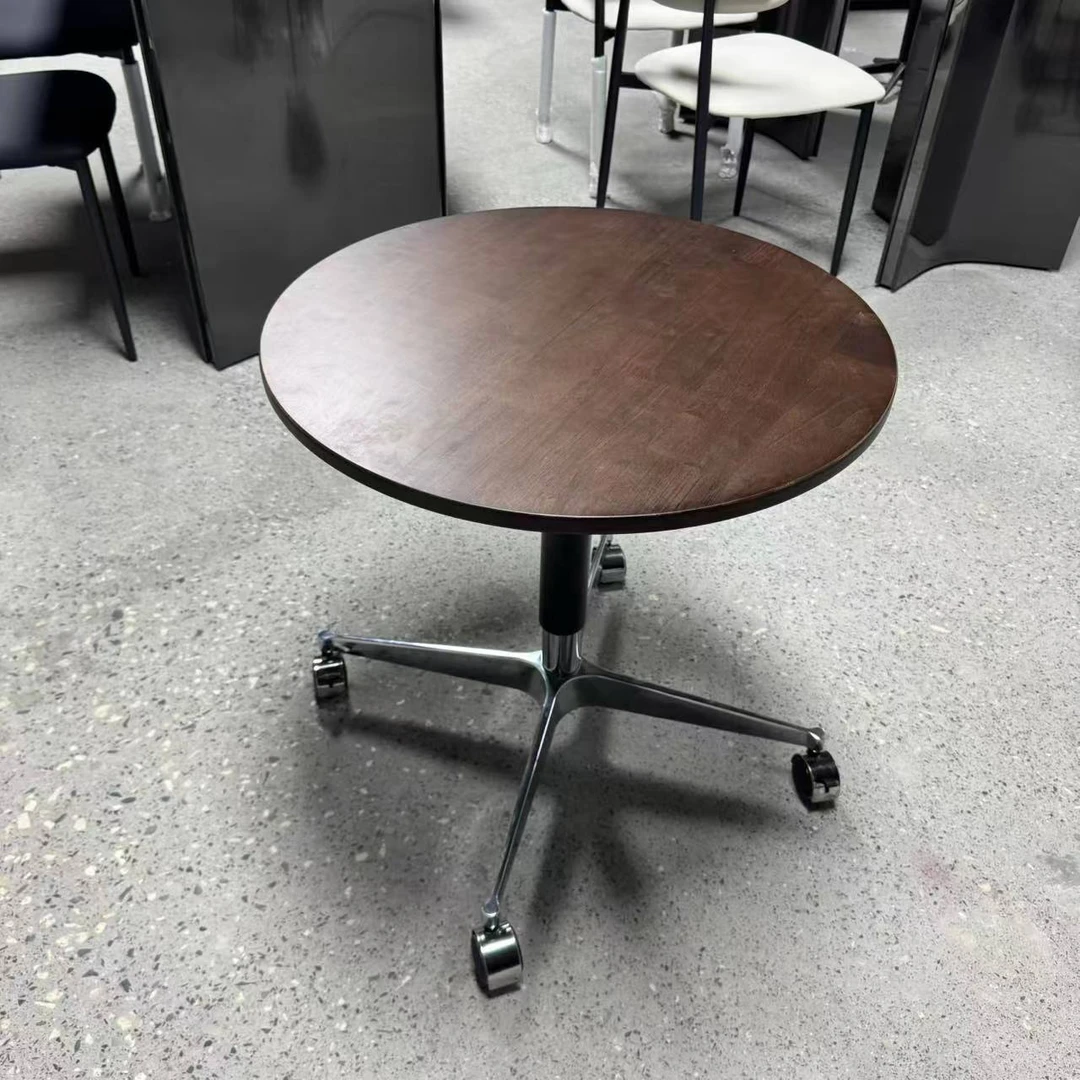 原木简约风中古风沙发边几家用可移动可升降（60*60-80）