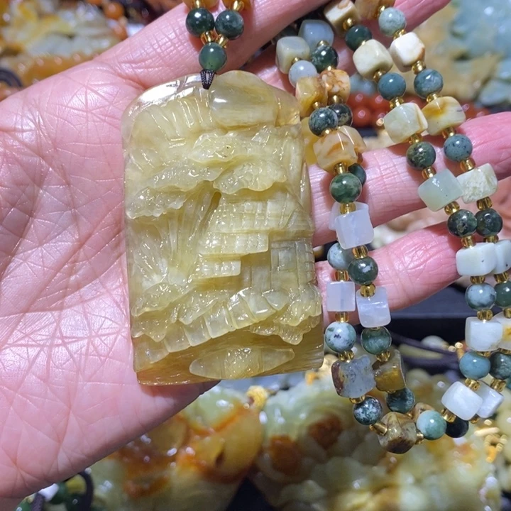 岫玉岫玉吊坠未镶嵌