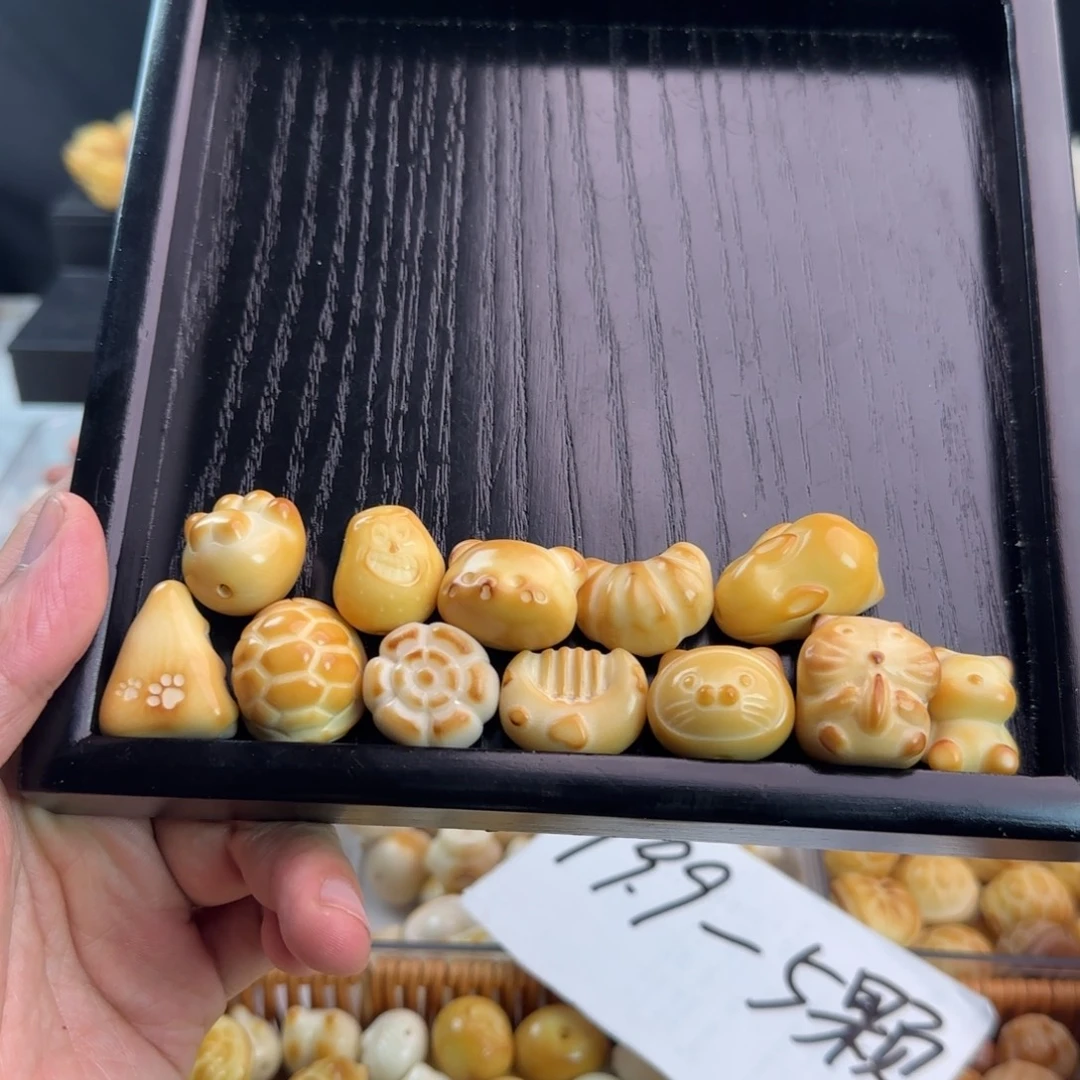 吊坠菩提根/象牙果微瑕12颗混组合7