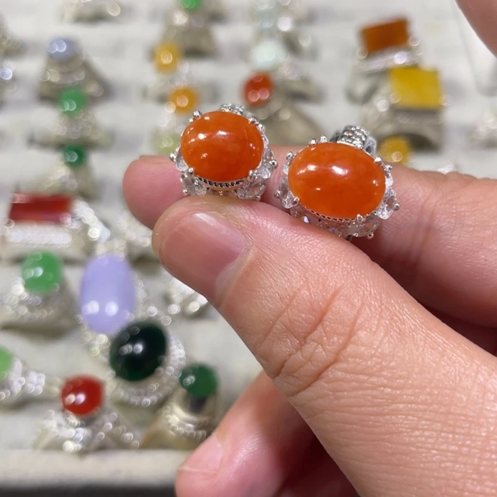 翡翠未镶嵌戒指缅甸天然翡翠