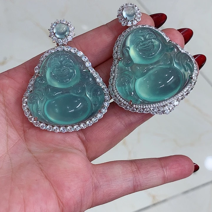 蛇纹石玉吊坠银S925镶嵌涵****）