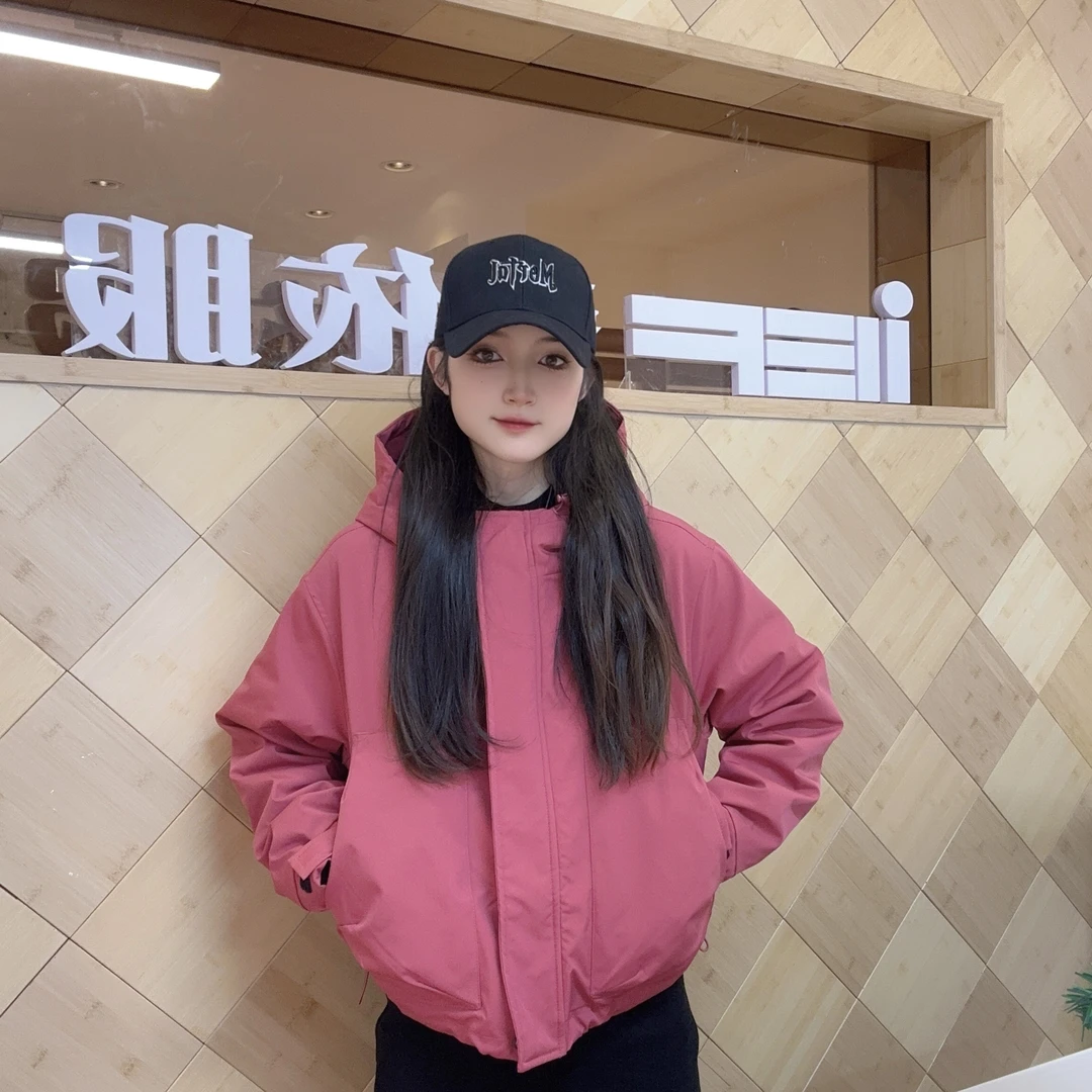 IEF/爱依服2025冬季新款韩系风简约纯色休闲通勤百搭短款工装外套