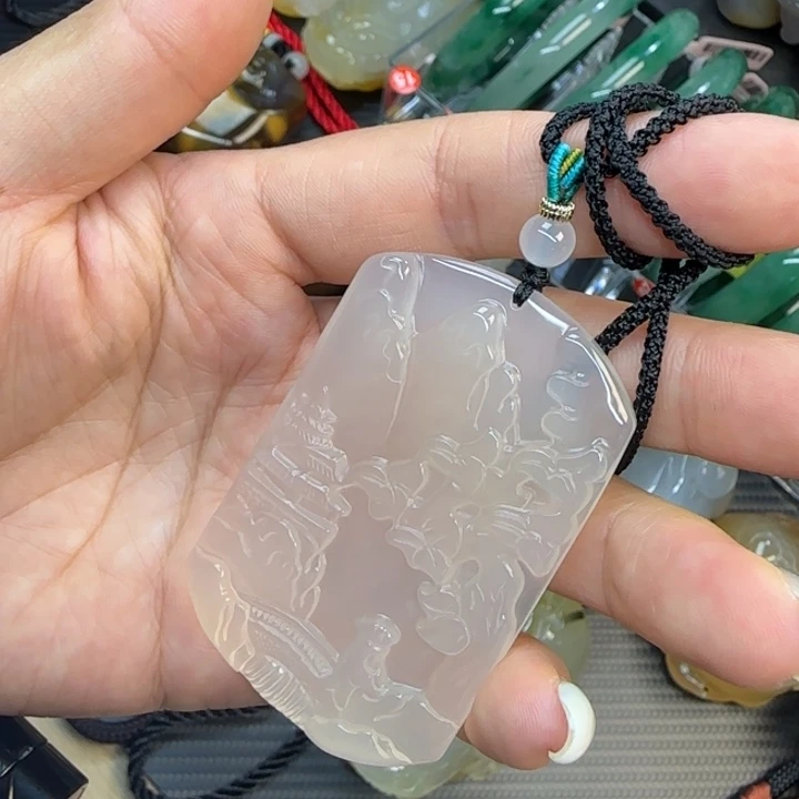 玛瑙/玉髓合金手把件