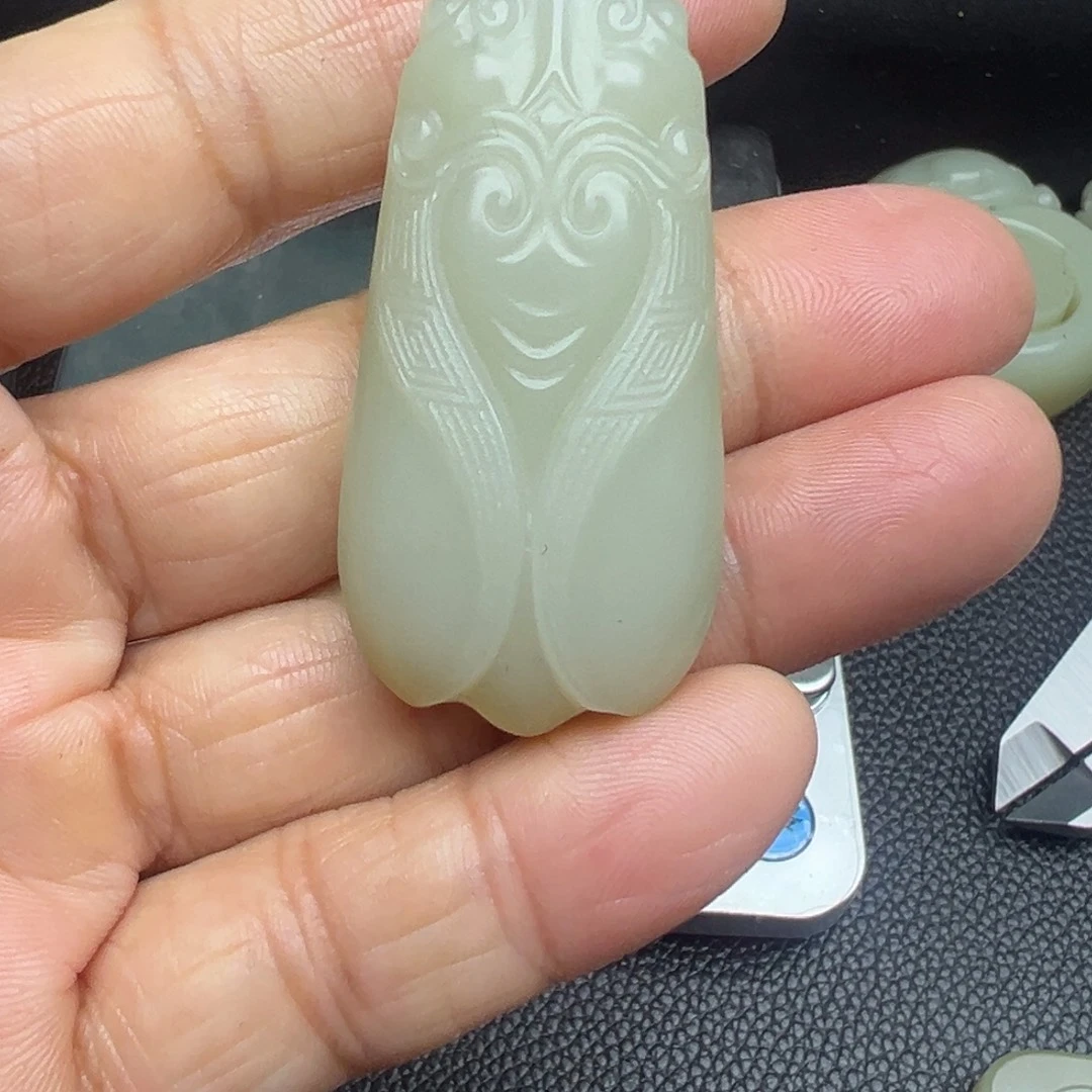 和田玉（糖玉）未镶嵌吊坠(不含链)